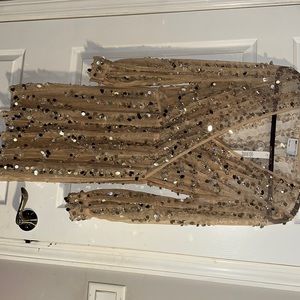 ASOS sequin maternity dress